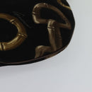 GUCCI Horsebit Shoulder Bag Canvas Black 153032 Auth ep7880-13