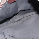 GUCCI Horsebit Shoulder Bag Canvas Black 153032 Auth ep7880-16