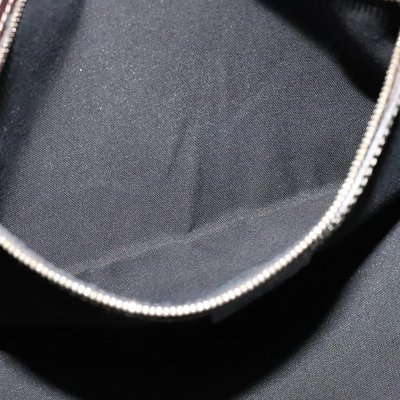 GUCCI Horsebit Shoulder Bag Canvas Black 153032 Auth ep7880