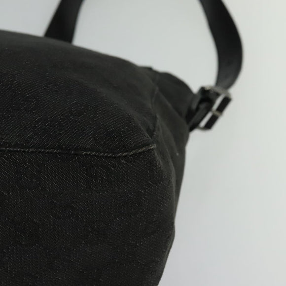 GUCCI GG Canvas Shoulder Bag Black 101651 Auth ep7882