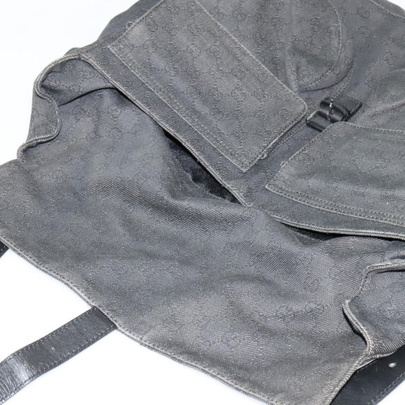 GUCCI GG Canvas Shoulder Bag Black 101651 Auth ep7882