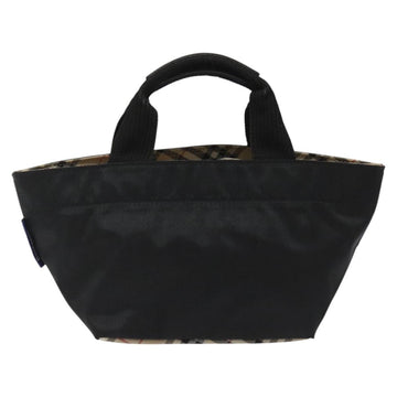 Burberrys Blue Label Hand Bag Nylon Black Auth ep7884 - 0