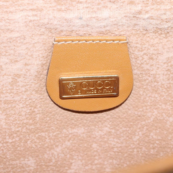 GUCCI Micro GG Supreme Shoulder Bag PVC Beige Gold 004 89 1041 Auth ep7893