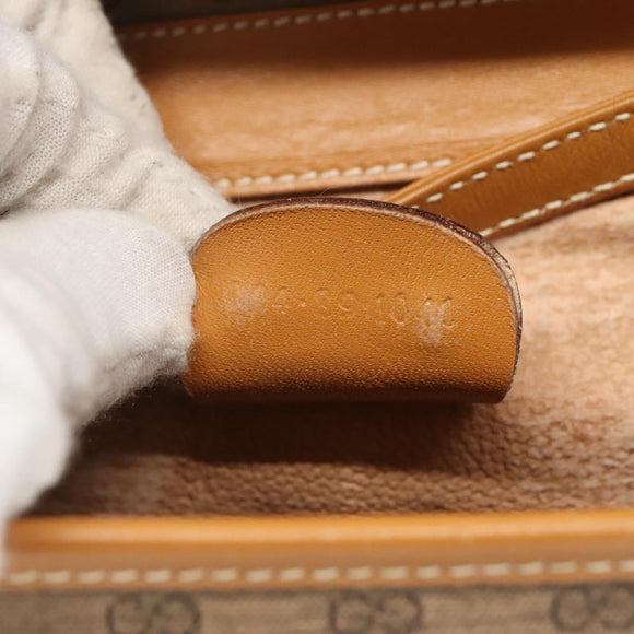 GUCCI Micro GG Supreme Shoulder Bag PVC Beige Gold 004 89 1041 Auth ep7893