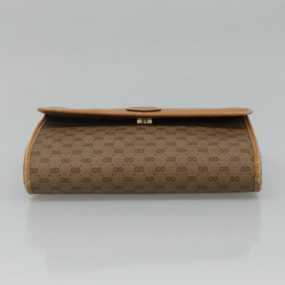 GUCCI Micro GG Supreme Shoulder Bag PVC Beige Gold 004 89 1041 Auth ep7893