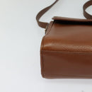 Burberrys Shoulder Bag Leather Brown Auth ep7917-9