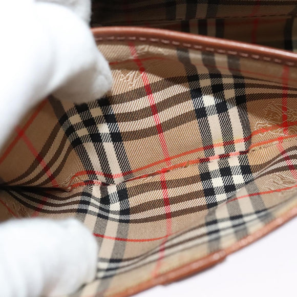 Burberrys Shoulder Bag Leather Brown Auth ep7917