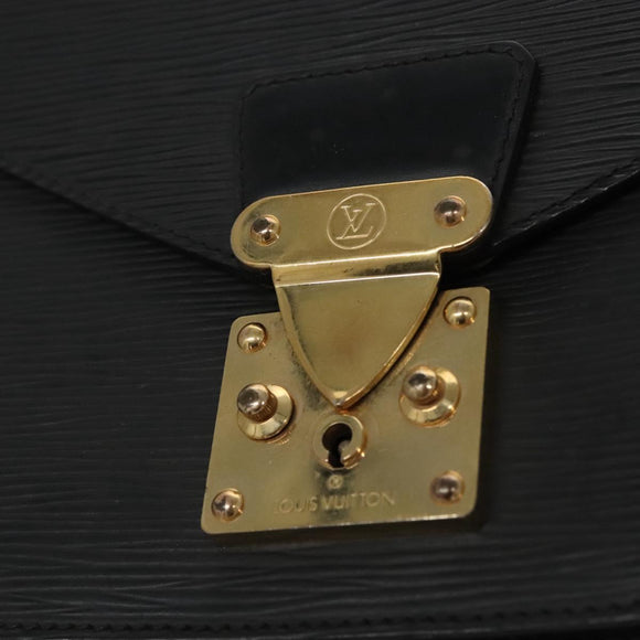 LOUIS VUITTON Epi Monceau 28 Hand Bag Black M52122 LV Auth ep7922
