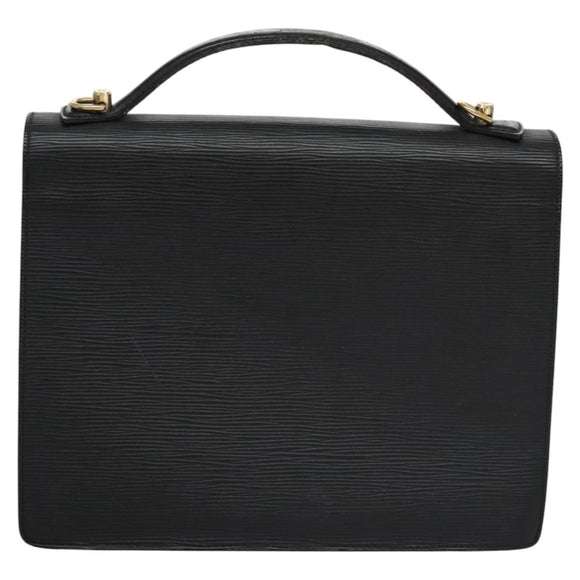 LOUIS VUITTON Epi Monceau 28 Hand Bag Black M52122 LV Auth ep7922