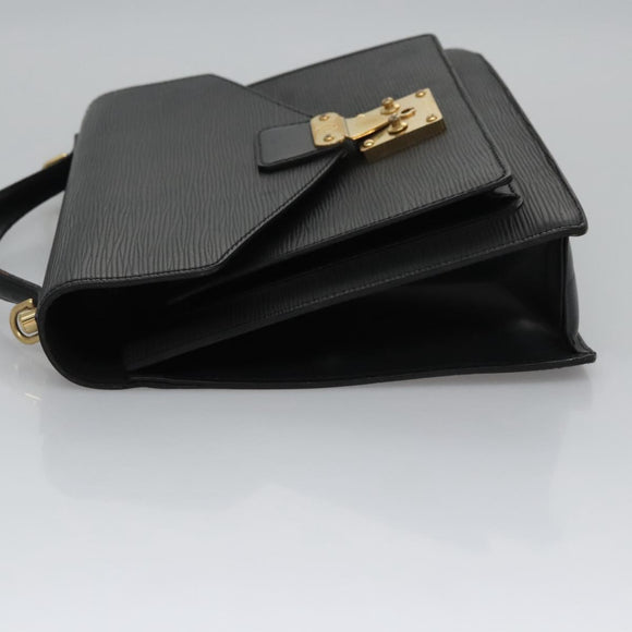 LOUIS VUITTON Epi Monceau 28 Hand Bag Black M52122 LV Auth ep7922