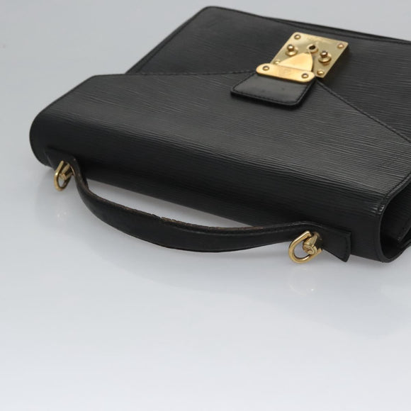 LOUIS VUITTON Epi Monceau 28 Hand Bag Black M52122 LV Auth ep7922