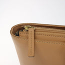 BURBERRY Hand Bag Leather Beige Gold Auth ep7923-14