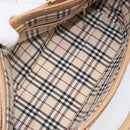 BURBERRY Hand Bag Leather Beige Gold Auth ep7923-16