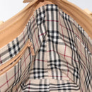 BURBERRY Hand Bag Leather Beige Gold Auth ep7923-17