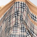 BURBERRY Hand Bag Leather Beige Gold Auth ep7923-18