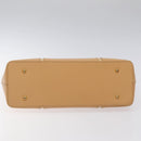 BURBERRY Hand Bag Leather Beige Gold Auth ep7923-9