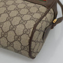 GUCCI GG Supreme Web Sherry Line Bag PVC Beige 4023 001 56 6472 Auth ep7946-9