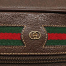 GUCCI GG Supreme Web Sherry Line Bag PVC Beige 4023 001 56 6472 Auth ep7946-17