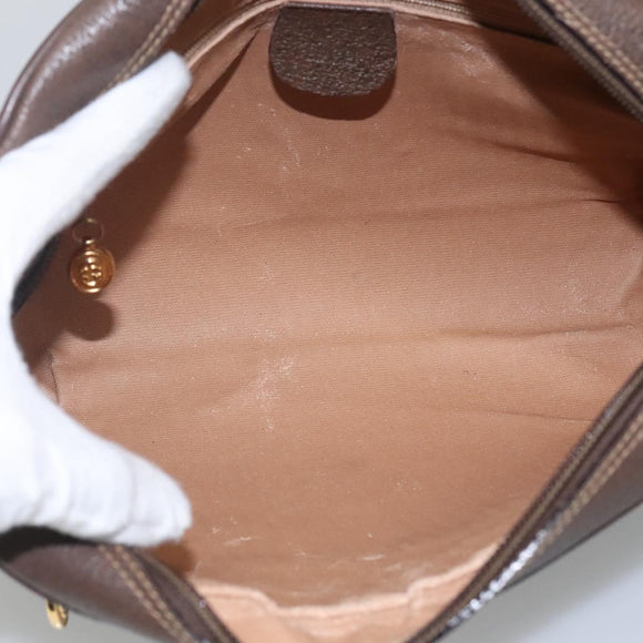 GUCCI GG Supreme Web Sherry Line Bag PVC Beige 4023 001 56 6472 Auth ep7946