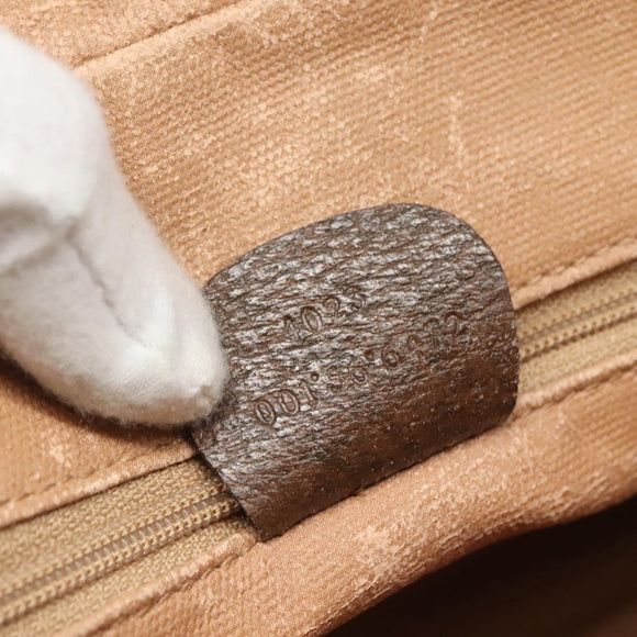 GUCCI GG Supreme Web Sherry Line Bag PVC Beige 4023 001 56 6472 Auth ep7946