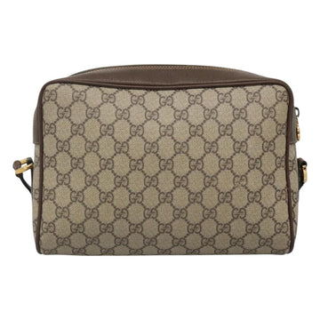 GUCCI GG Supreme Web Sherry Line Bag PVC Beige 4023 001 56 6472 Auth ep7946 - 0