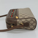 GUCCI GG Supreme Web Sherry Line Bag PVC Beige 4023 001 56 6472 Auth ep7946-4