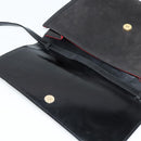 CELINE Shoulder Bag Suede Black Gold Auth ep7948-10