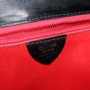 CELINE Shoulder Bag Suede Black Gold Auth ep7948-18