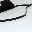 CELINE Shoulder Bag Suede Black Gold Auth ep7948-7