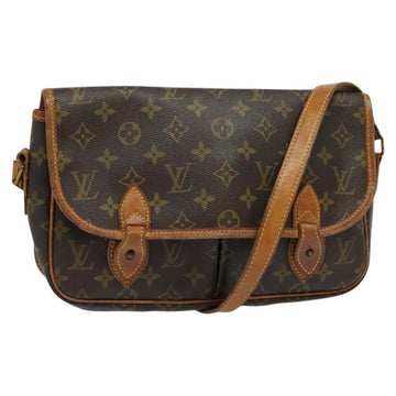 LOUIS VUITTON Monogram Gibeciere MM Shoulder Bag M42247 LV Auth ep7955