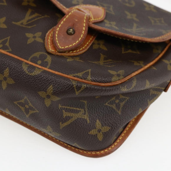 LOUIS VUITTON Monogram Gibeciere MM Shoulder Bag M42247 LV Auth ep7955