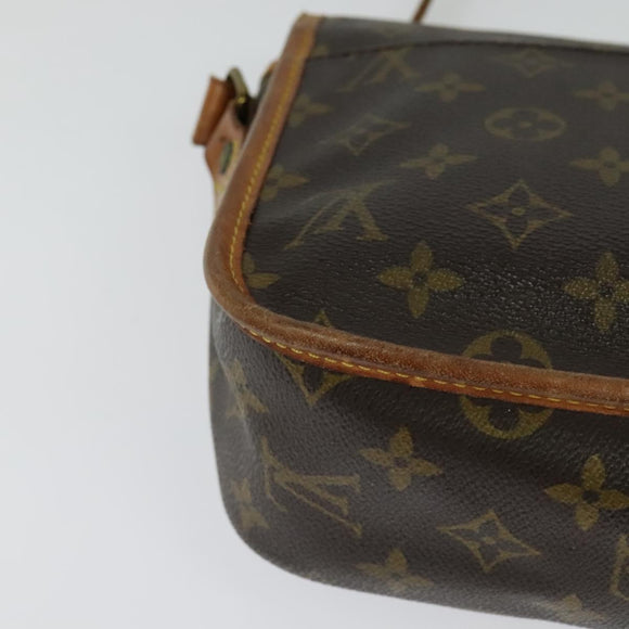 LOUIS VUITTON Monogram Gibeciere MM Shoulder Bag M42247 LV Auth ep7955