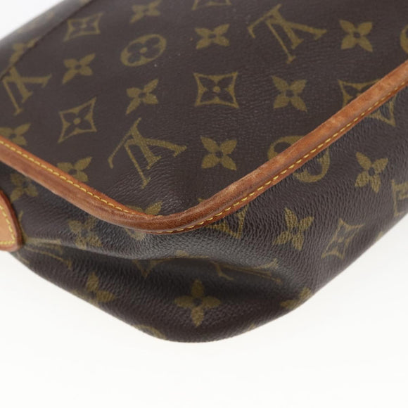 LOUIS VUITTON Monogram Gibeciere MM Shoulder Bag M42247 LV Auth ep7955