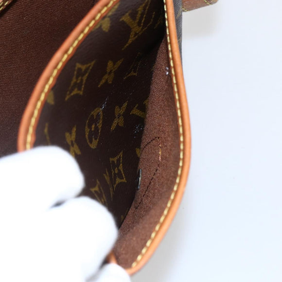LOUIS VUITTON Monogram Gibeciere MM Shoulder Bag M42247 LV Auth ep7955
