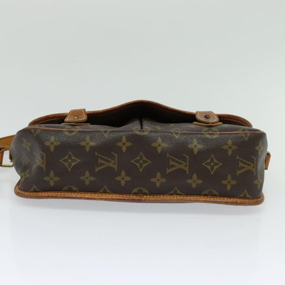 LOUIS VUITTON Monogram Gibeciere MM Shoulder Bag M42247 LV Auth ep7955
