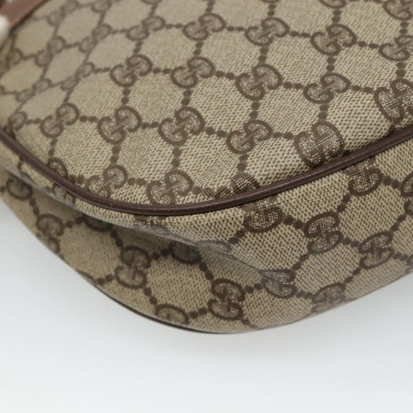 GUCCI GG Supreme Shoulder Bag PVC Beige Gold 007 39 6018 4023 Auth ep7961
