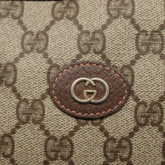 GUCCI GG Supreme Shoulder Bag PVC Beige Gold 007 39 6018 4023 Auth ep7961