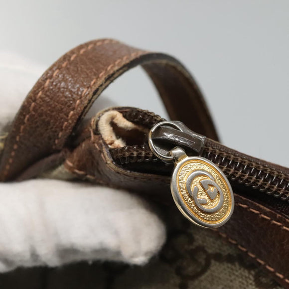 GUCCI GG Supreme Shoulder Bag PVC Beige Gold 007 39 6018 4023 Auth ep7961