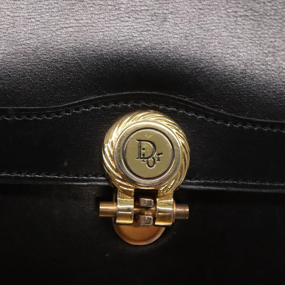 Christian Dior Schoudertas Leer Zwart Authentic ep7962