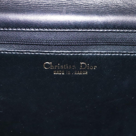 Christian Dior Schoudertas Leer Zwart Authentic ep7962