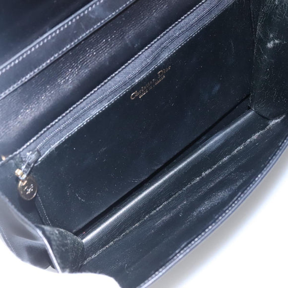 Christian Dior Shoulder Bag Leather Black Auth ep7962