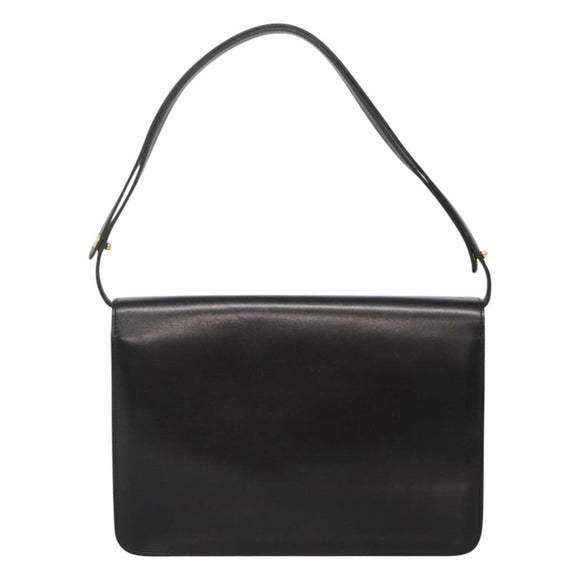Christian Dior Schoudertas Leer Zwart Authentic ep7962