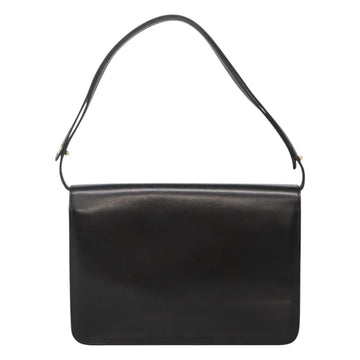 Christian Dior Shoulder Bag Leather Black Auth ep7962 - 0
