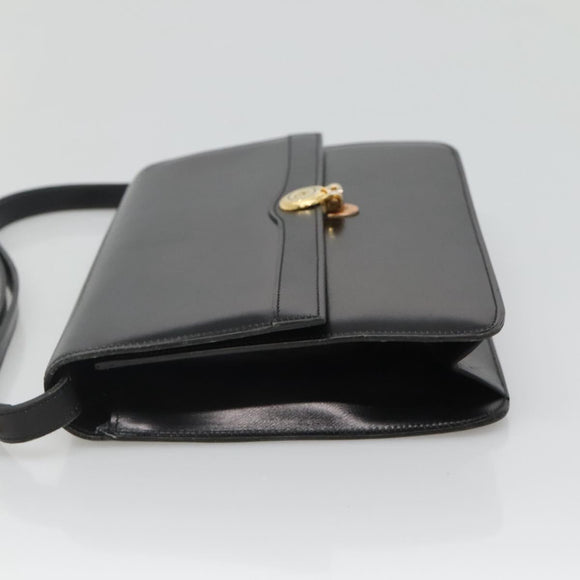 Christian Dior Shoulder Bag Leather Black Auth ep7962