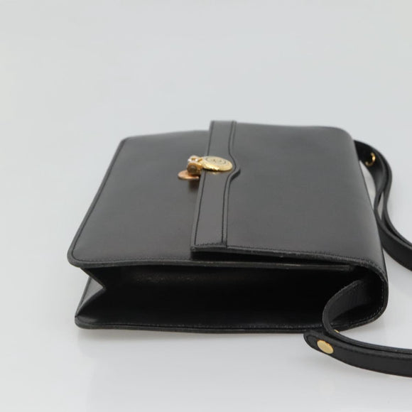 Christian Dior Shoulder Bag Leather Black Auth ep7962