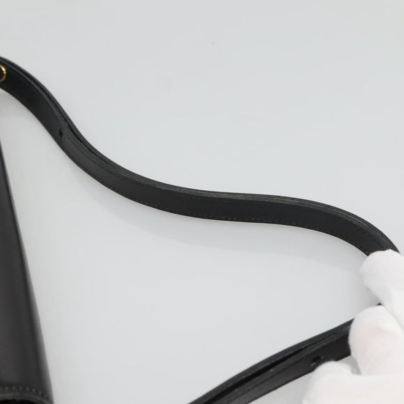 Christian Dior Shoulder Bag Leather Black Auth ep7962