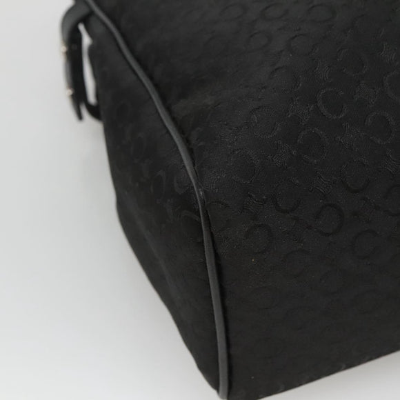 CELINE C Macadam Canvas Hand Bag Black Auth ep7965