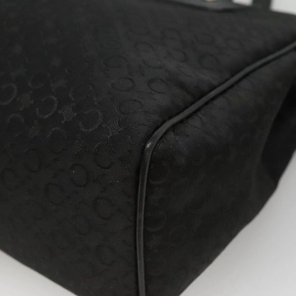 CELINE C Macadam Canvas Hand Bag Black Auth ep7965
