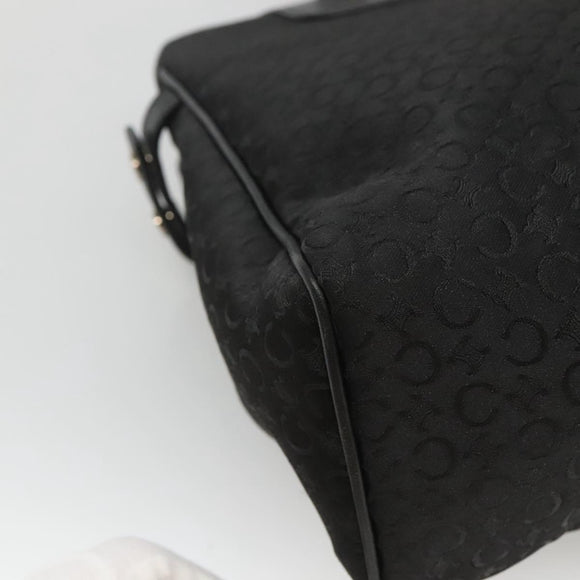 CELINE C Macadam Canvas Hand Bag Black Auth ep7965