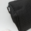 CELINE C Macadam Canvas Hand Bag Black Auth ep7965-16
